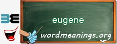 WordMeaning blackboard for eugene